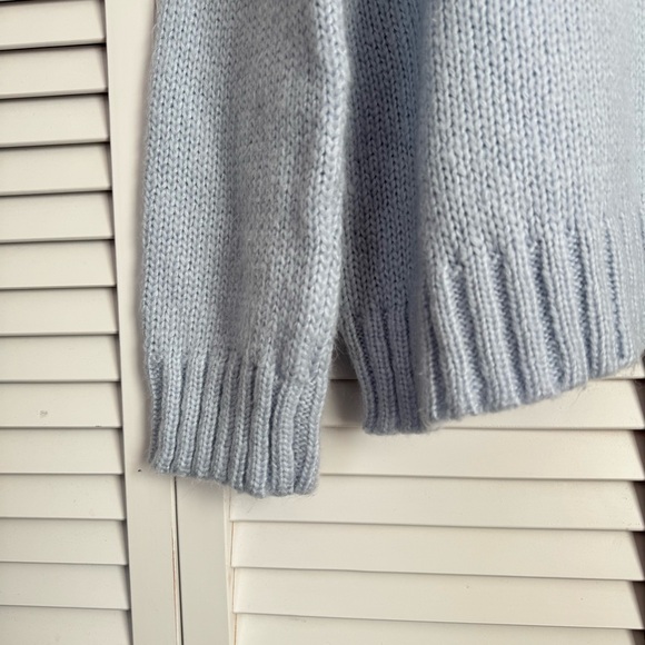 Wooden Ships Tomboy Slouchy Blue Crewneck Sweater Lightweight Size M/L - Picture 5 of 9